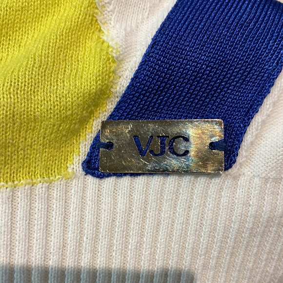 Versace jeans couture stripes knit sweater long sleeve classic cardigan buttons - Picture 8 of 11